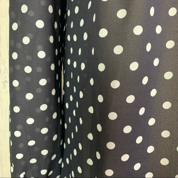 ModCloth | black white polka dot button down blouse - Picture 6 of 12